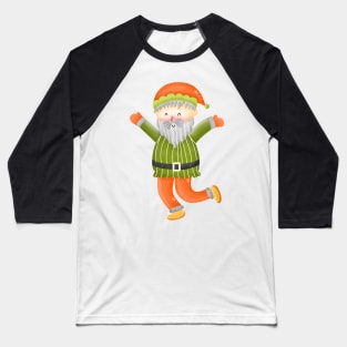 Santa claus dancing. Baseball T-Shirt